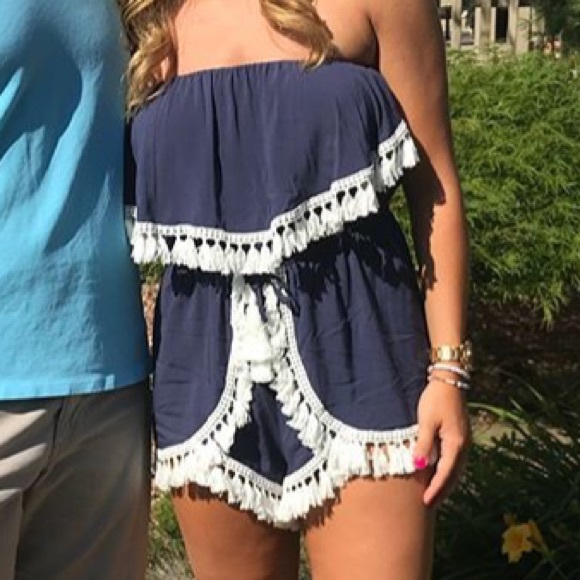 Fringed Romper - Picture 3 of 3